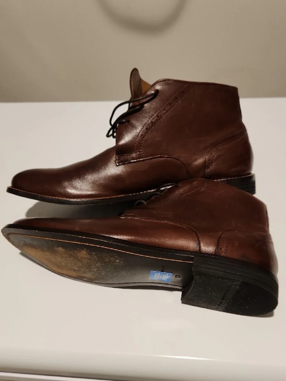 Nunn Bush Dark Brown Leather Chukka Boots